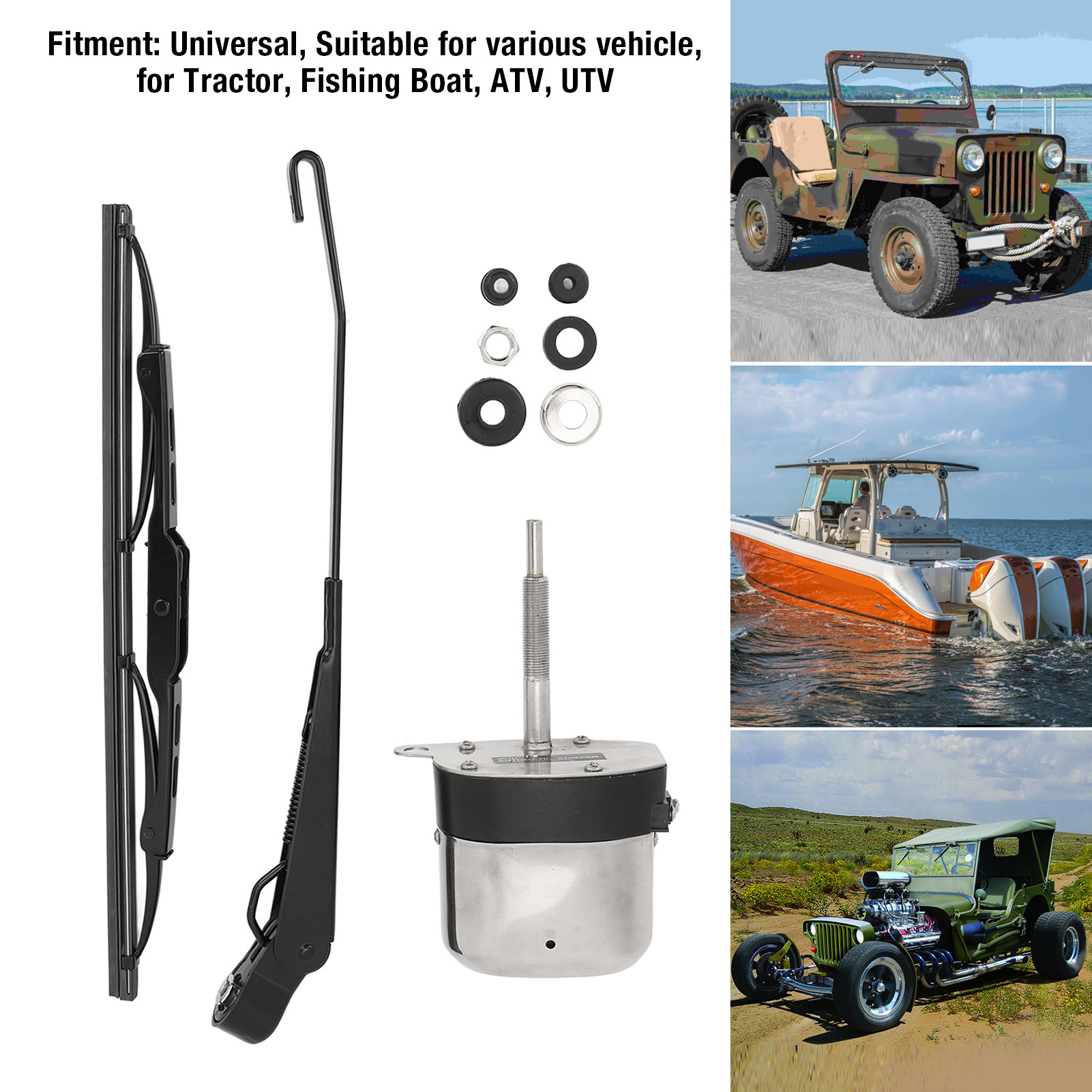 Electric Motor Windshield Wipe - Fishing Boat Outboard Motor ulasan dan harga