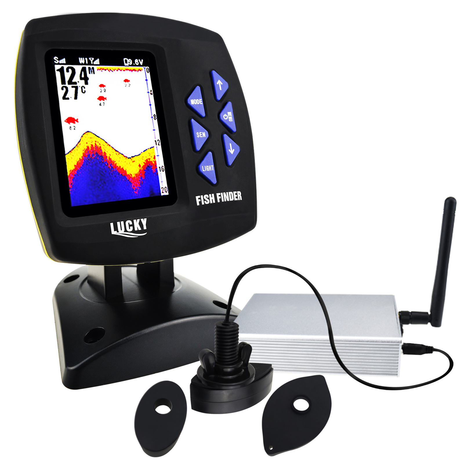 LUCKY Fishfinder 300m/ 980ft F - Fishing Boat Depth Finder ulasan dan harga