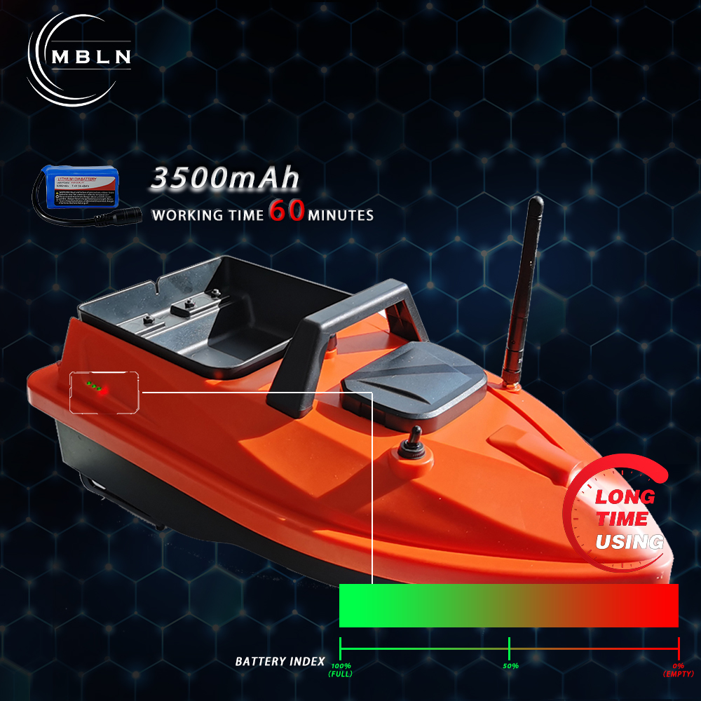 MBLN Mini GPS Bait Boat – 24 W - Fishing Boat Gps ulasan dan harga