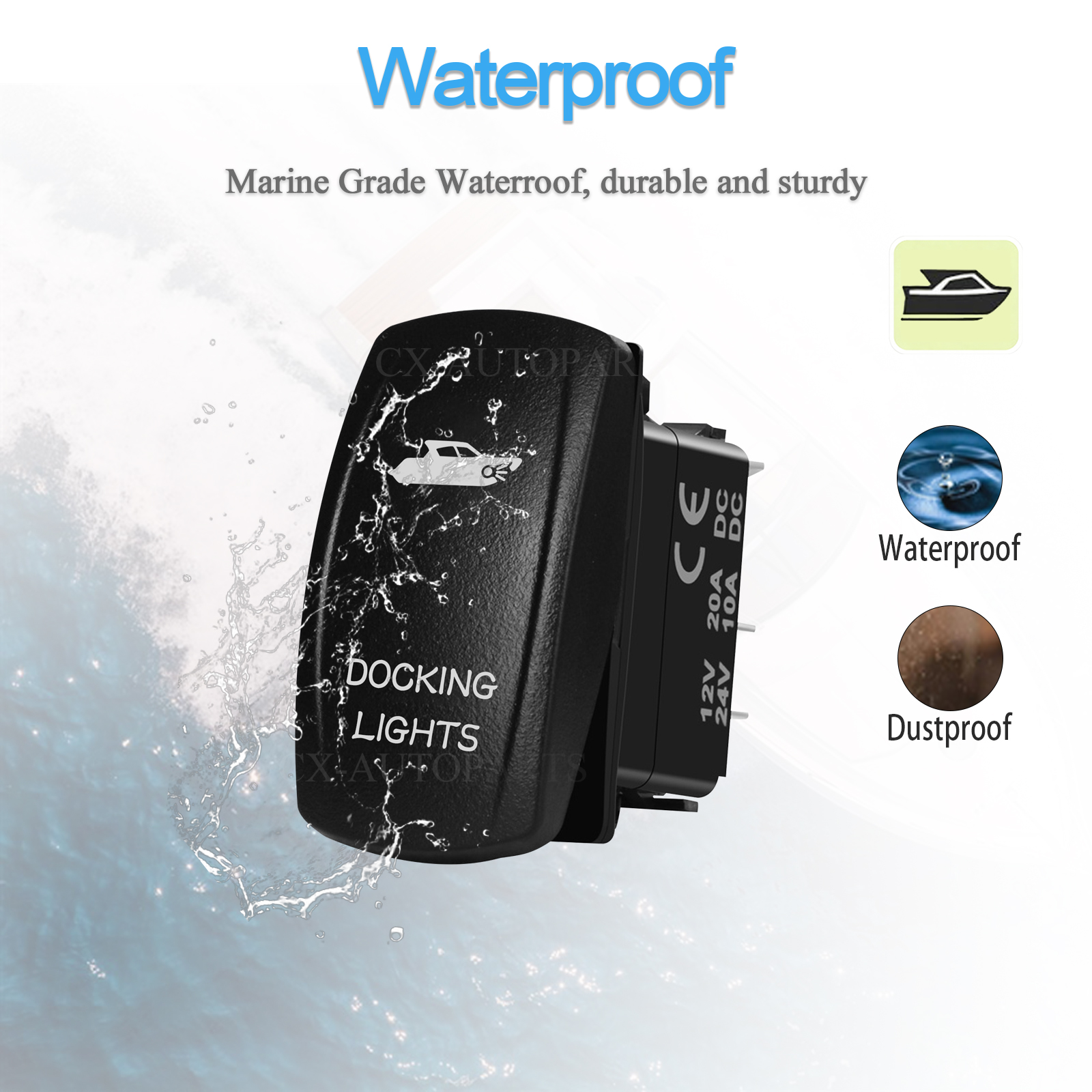 Marine Grade IP66 Rocker Switc - Fishing Boat Anchor ulasan dan harga
