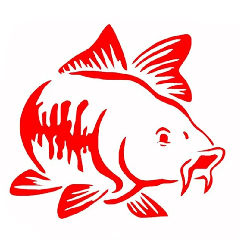 Car Sticker Cartoon Carp Fishi - Fishing Boat Trailer ulasan dan harga