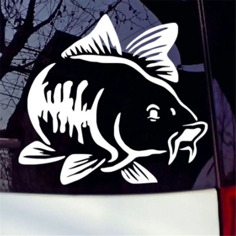 Car Sticker Cartoon Carp Fishi - Fishing Boat Trailer ulasan dan harga