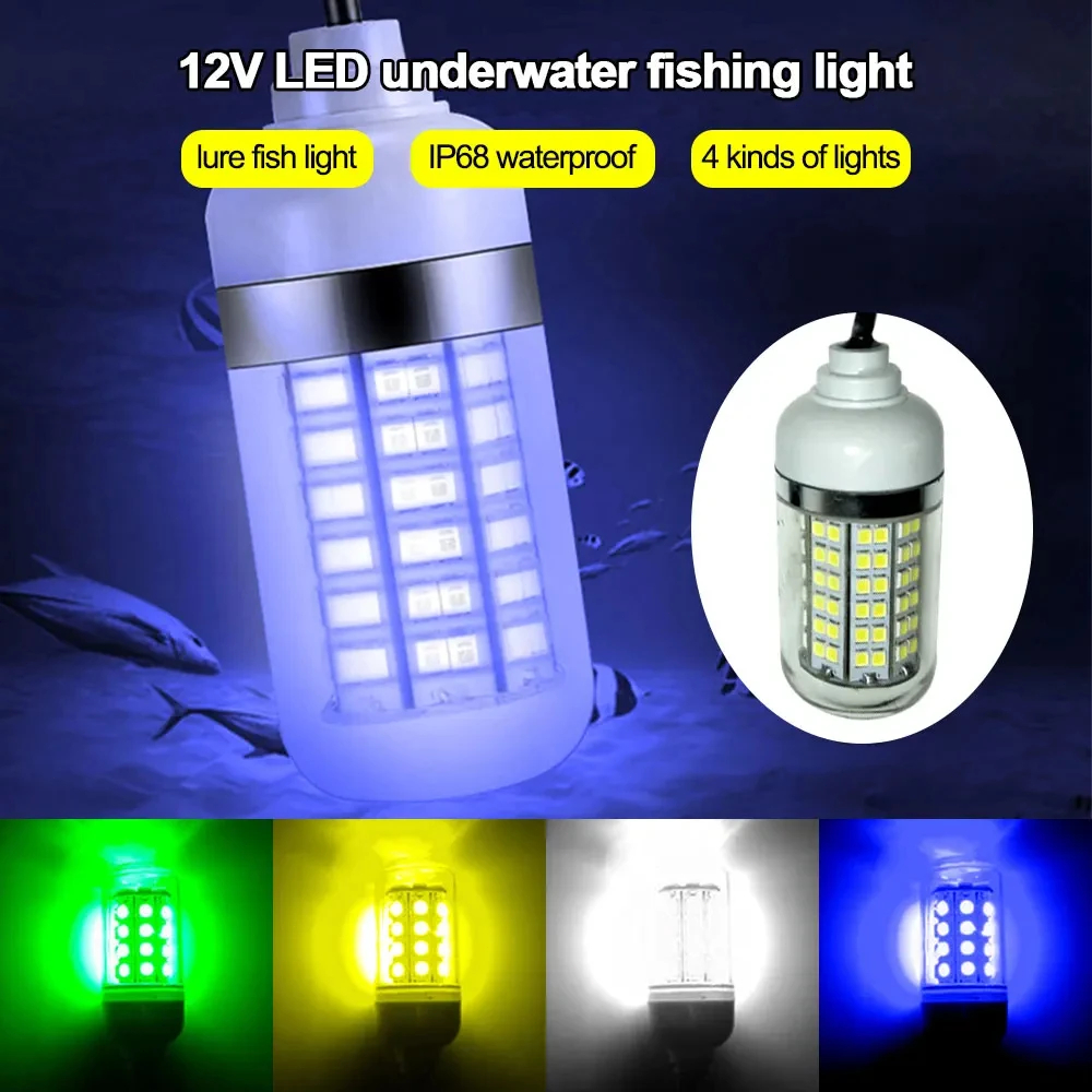 12V Underwater Lamp 15W 108 LE - Fishing Boat Navigation Light ulasan dan harga
