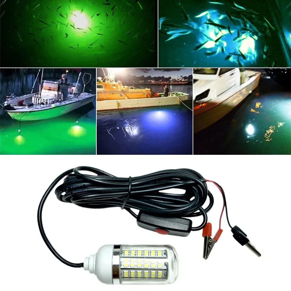 12V Underwater Lamp 15W 108 LE - Fishing Boat Navigation Light ulasan dan harga