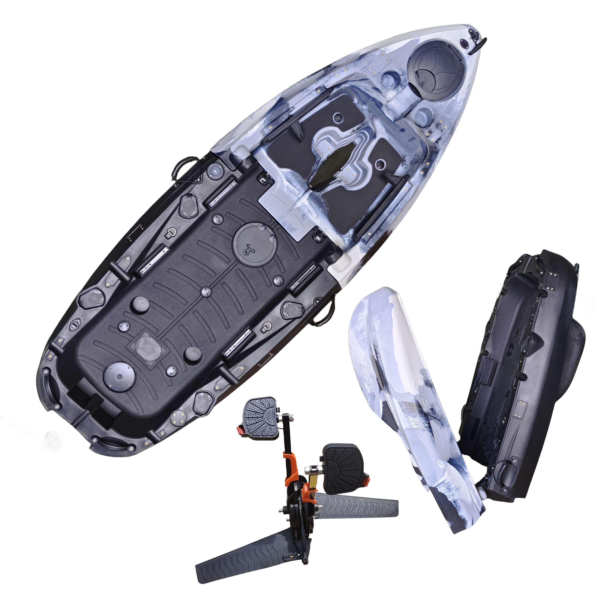 Plastic Kayak Pedal Kayak Fish - Fishing Boat Seat ulasan dan harga