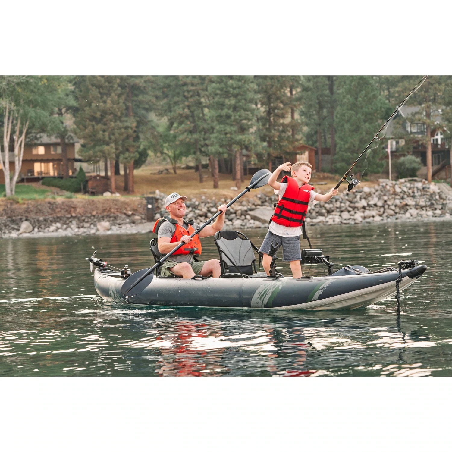 Airo Inflatable Fishing Kayak  - Fishing Boat Seat ulasan dan harga