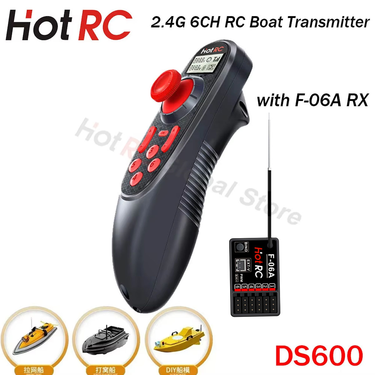 HOTRC DS600 6CH 6 Channel 2.4G - Fishing Boat Trailer ulasan dan harga
