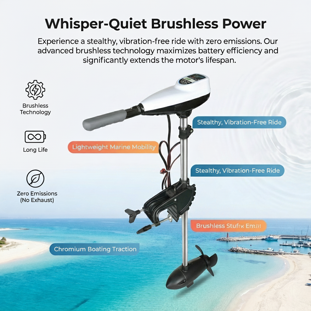 240LBS 300LBS High Thrust Brus - Fishing Boat Trolling Motor ulasan dan harga