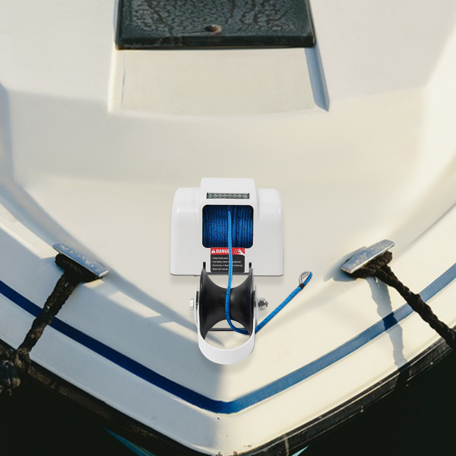 12V Electric Anchor Winch 45LB - Fishing Boat Anchor Winch ulasan dan harga