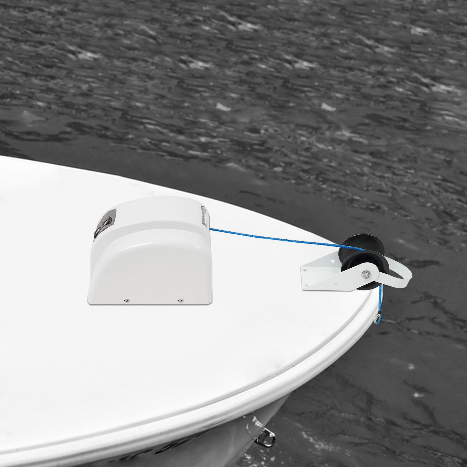 12V Electric Anchor Winch 45LB - Fishing Boat Anchor Winch ulasan dan harga
