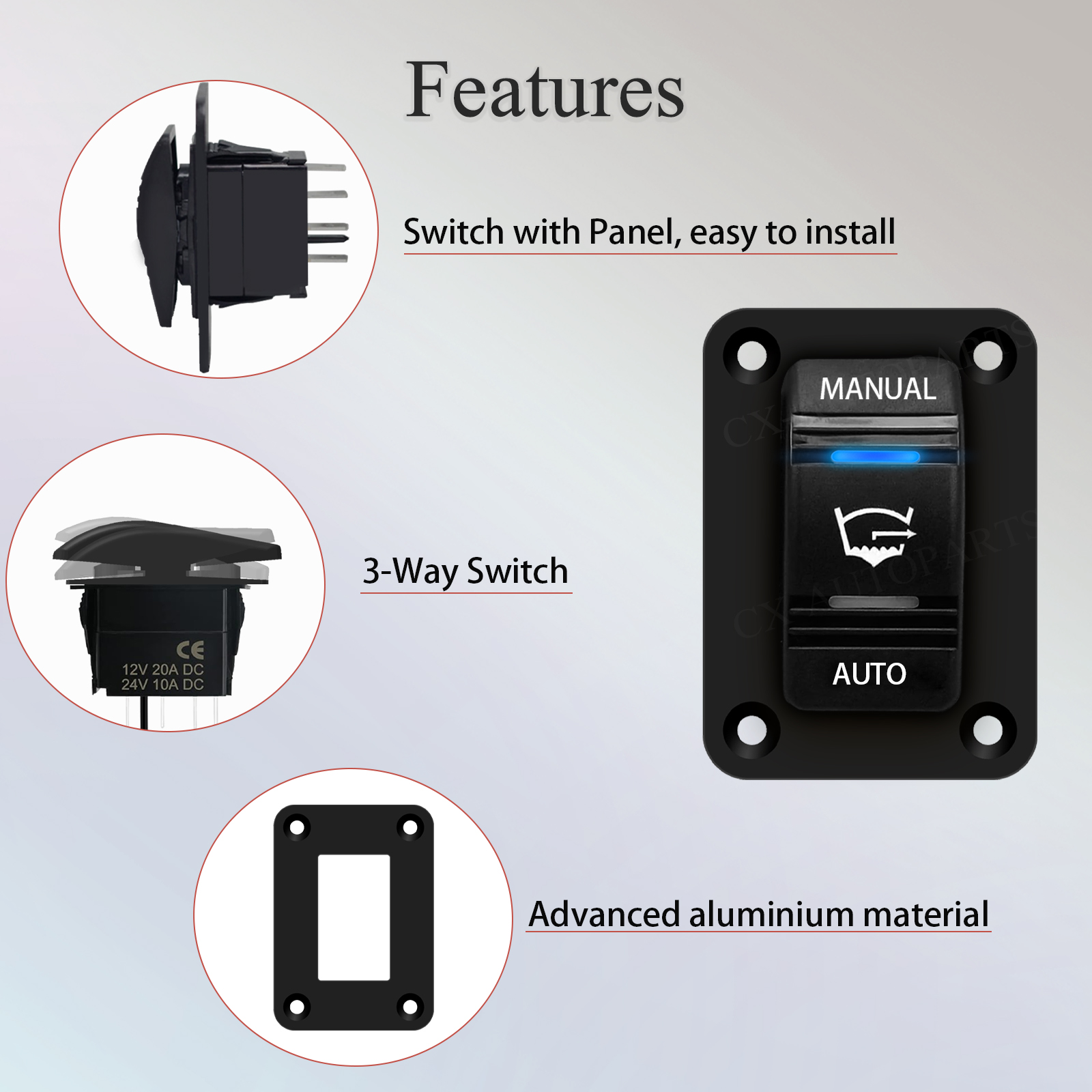 3 Way Bilge Pump Rocker Switch - Fishing Boat Bilge Pump ulasan dan harga