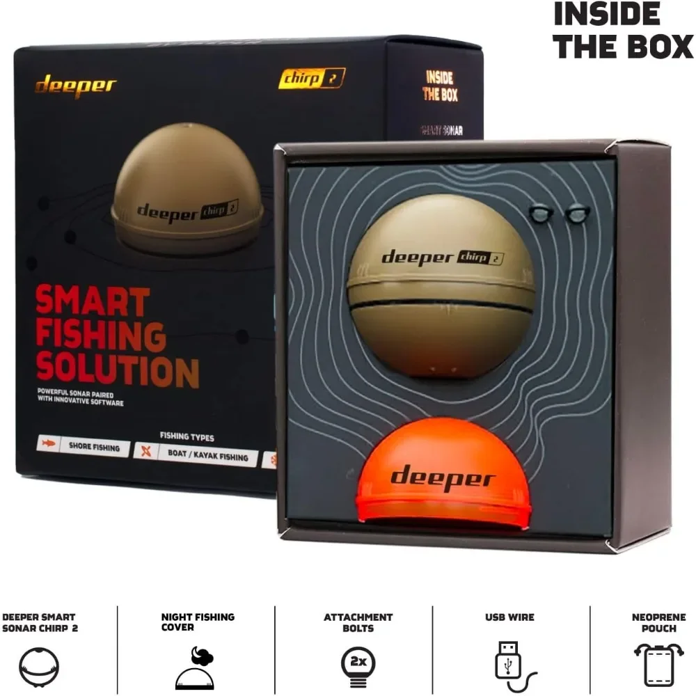 A  Chirp 2 Sonar Fish Finder - - Fishing Boat Depth Finder ulasan dan harga