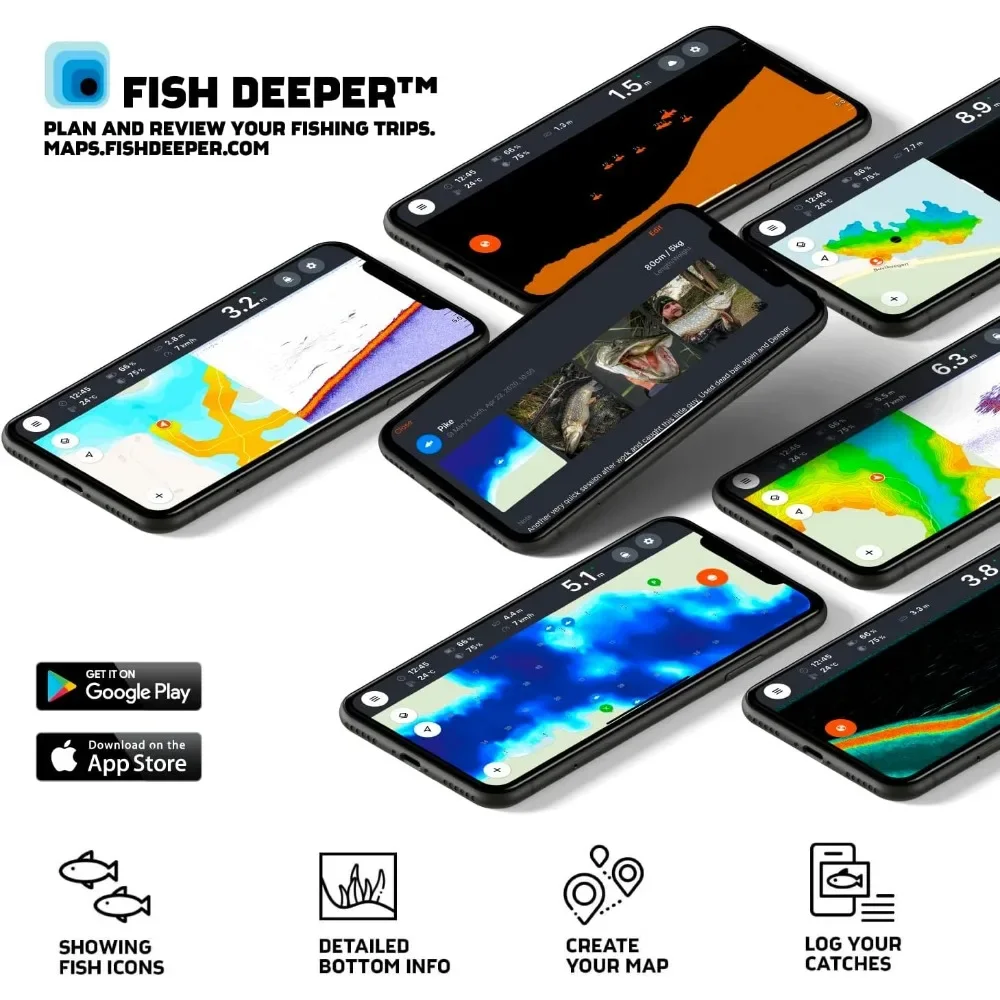 A  Chirp 2 Sonar Fish Finder - - Fishing Boat Depth Finder ulasan dan harga
