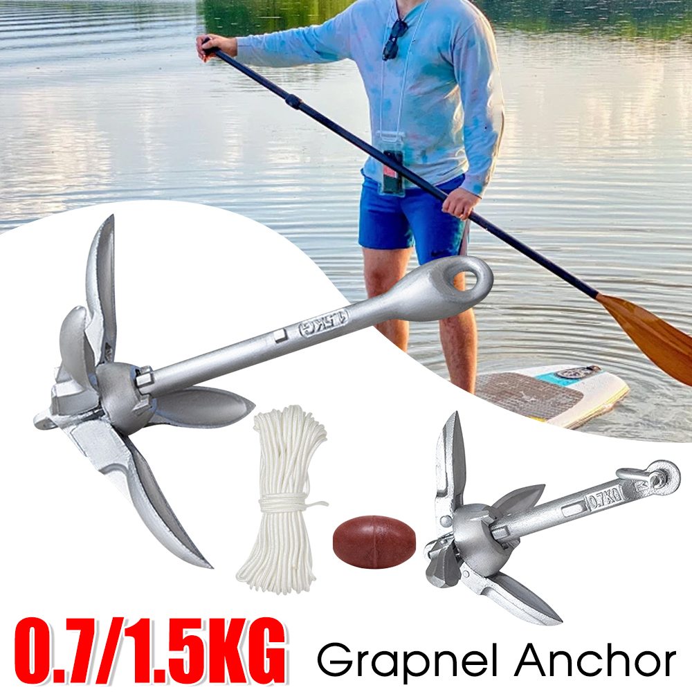 0.7/1.5KG Grapnel Anchor Folda - Fishing Boat Anchor ulasan dan harga