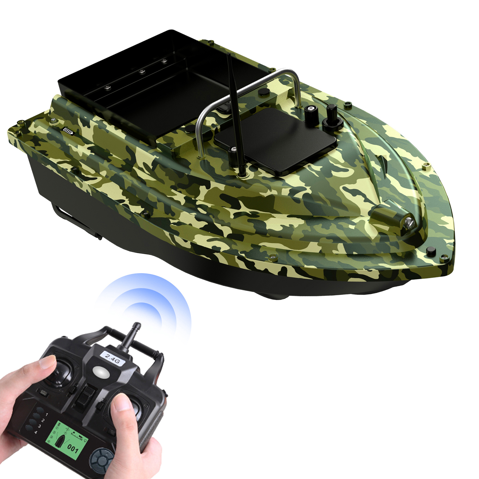 D16E GPS Fishing Bait Boat wit - Fishing Boat Gps ulasan dan harga