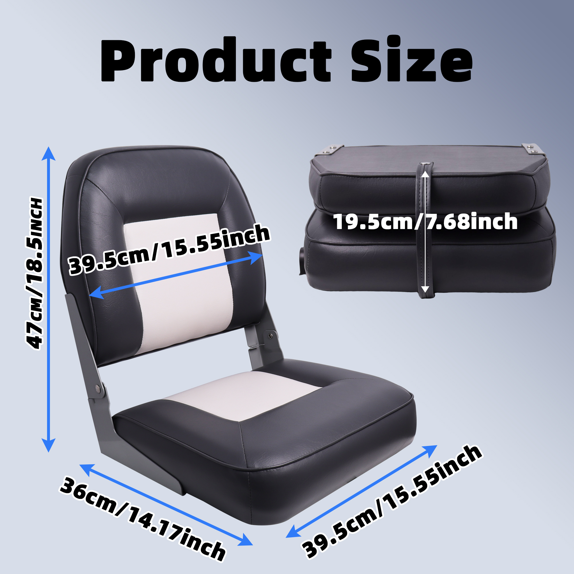 2 pcs Folding Boat Seat White  - Fishing Boat Seat ulasan dan harga