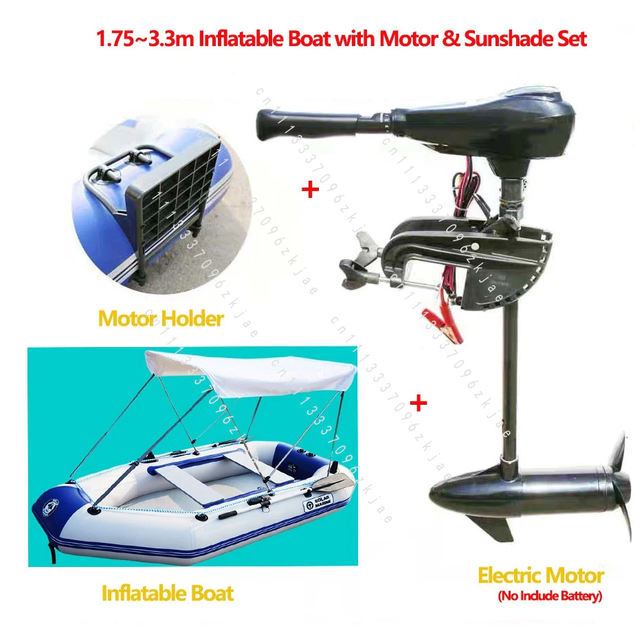 1.75~3.3m Inflatable Boat with - Fishing Boat Trailer ulasan dan harga