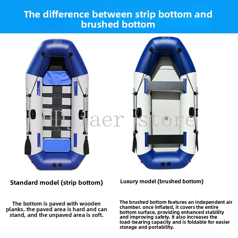 Inflatable Boat with Hard Bott - Fishing Boat Trailer ulasan dan harga